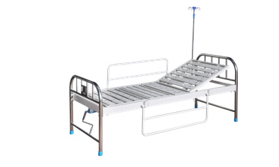 single-crank hospital bed
